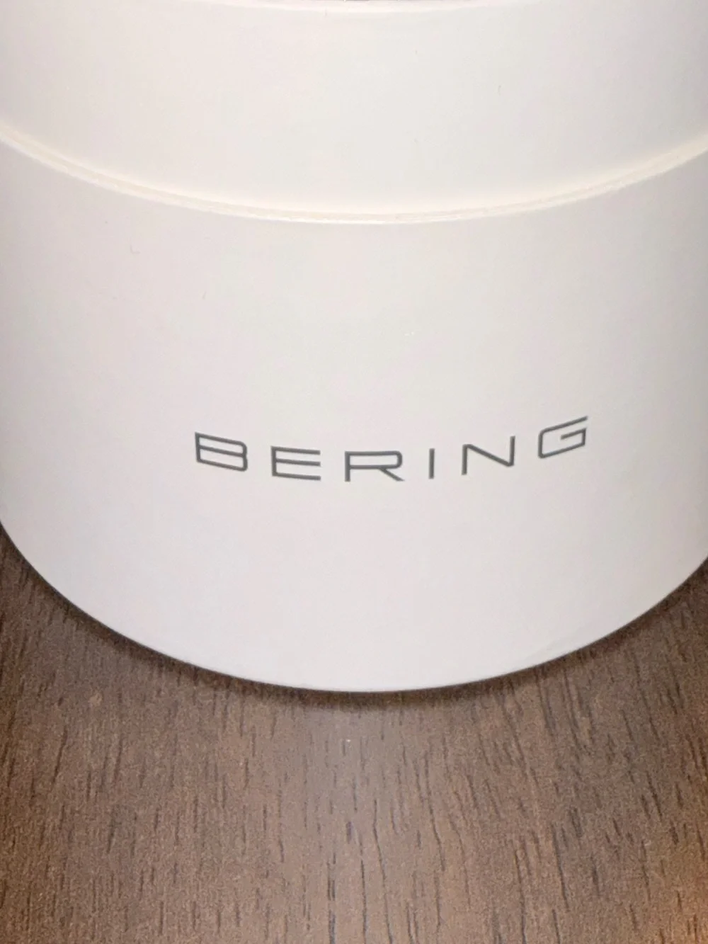 NIB BERING Men's Slim Silver Stainless Steel Mesh Watch - Blue Sunray Dial